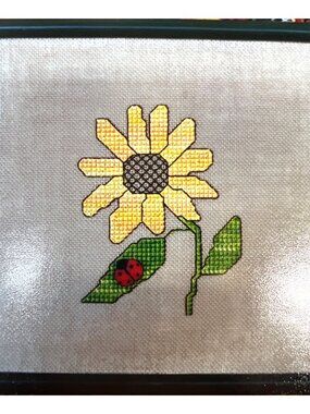 Sunflower Ever So Little Cross-Stitch Pattern Kit 1999 By Simply Old-Fashioned